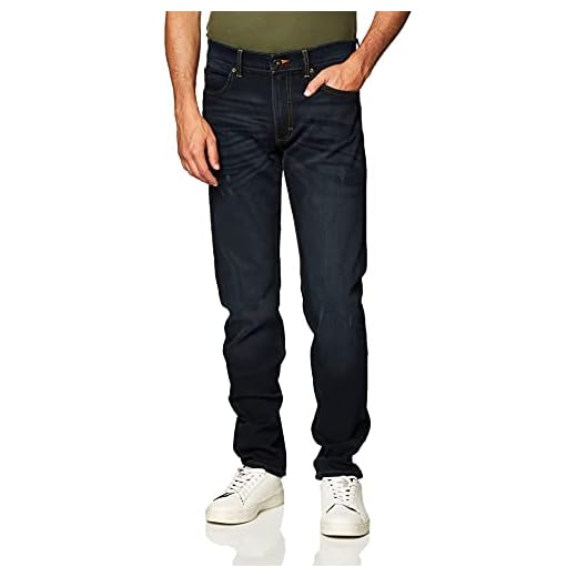 Lee Calça jeans masculina moderna com ajuste slim e pernas afuniladas, Crusade - Destruction Features, 30W x 30L