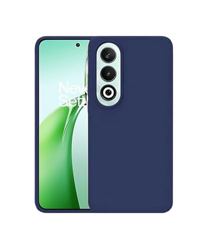 Image of LIRAMARK Liquid Silicone Soft Back Cover Case for OnePlus Nord CE4 5G (Mid Blue)