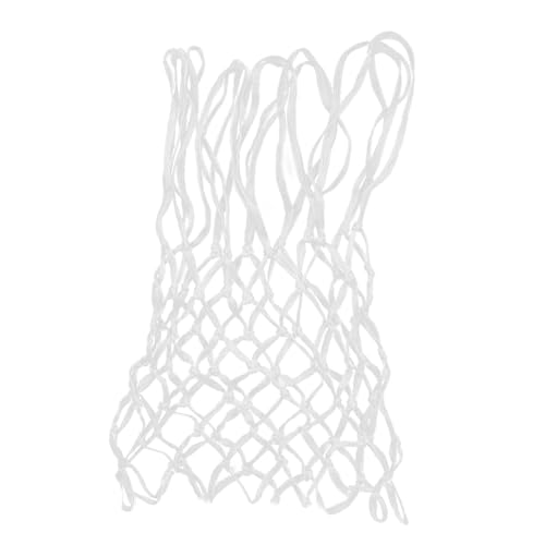FAVOMOTO Nylon Heavy-duty Basketball Net Regular for Standard Rims Wear-resistant Mesh for Indoor and Outdoor Courts Easy Installation White