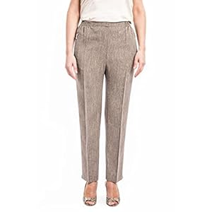 Alica Zomerbroek met elastiek, seniorenbroek, korte maat, rechte snit, broekzakken met ritssluiting