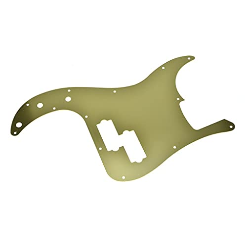 KAISH Pickguard en aluminium anodisé 13 trous pour basse basse American Fender P Doré - Les Beatles, Paul McCartney, John Lennon, RIngo Starr, George Harrison KAISH Pickguard en aluminium anodisé 13 trous pour basse basse American Fender P Doré – Image 5