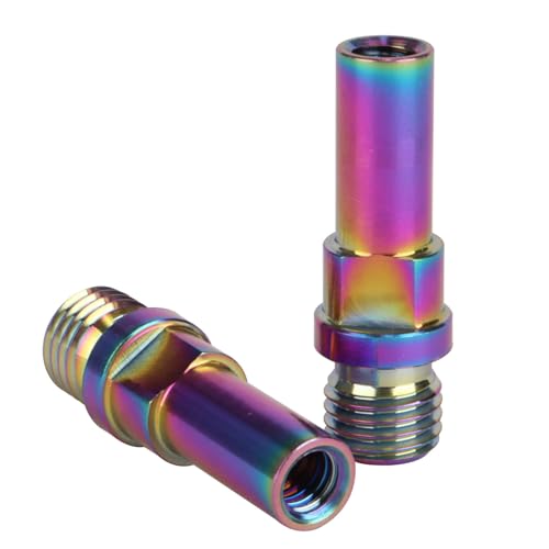 Image of Titanium Ti V-Brake Bosses Bolts, M10x1.25mm Screws, for Bicycle (Rainbow, 2pcs M10x1.25mm)