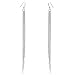 Produktbild MATERIA Damen Ohrringe 925 Silber hängend 6x140mm Ohrhänger lang XXL Ohrschmuck mit 5 Pendel Stäbchen inkl. Box #SO-47