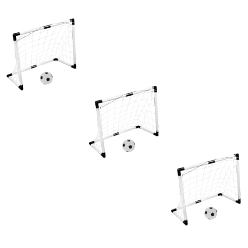 POPETPOP 3 Juegos Portería De Fútbol Infantil Entrenamiento De Futbol Equipo De Futbol Pequeñas Porterías De Fútbol Material De Futbol para Entrenar Goles De Futbol El Plastico