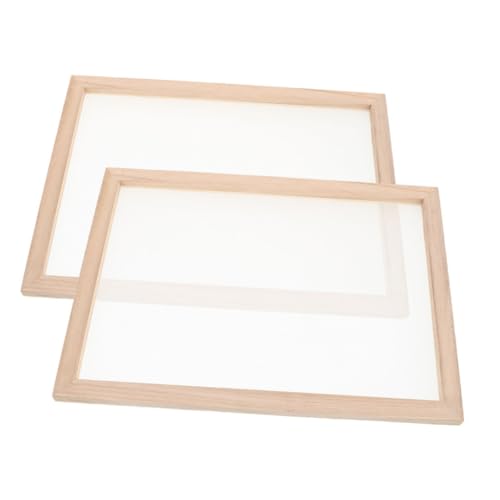 Homoyoyo Educational Papermaking Frame Kit Mesh Screen Wooden Frame for Boys and Girls Crafts