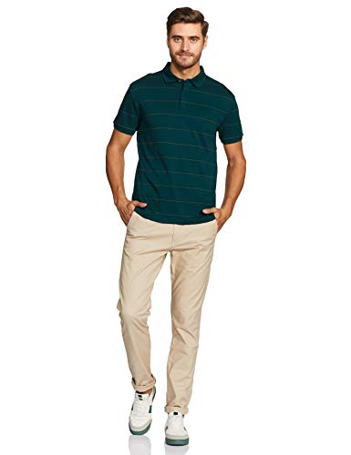 Image of Levi's Men's Striped Polo Collar T-Shirt