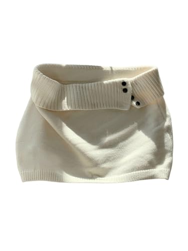 MakeMeChic Women's Sweater Mini Skirt Bodycon Low Waisted Ribbed Knit