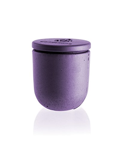 Candellana Candles Candlefort Concrete Candle-Modern I-Lilac, Scent: Lavender Hill