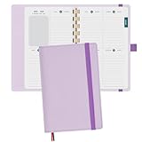 STRUCTURE PRATIQUE : 2 pages par semaine associée à un calendrier mensuel intégré pour le suivi des dates clés et projets à long terme, le tout dans un agenda de dimensions compactes 16 x 10 cm