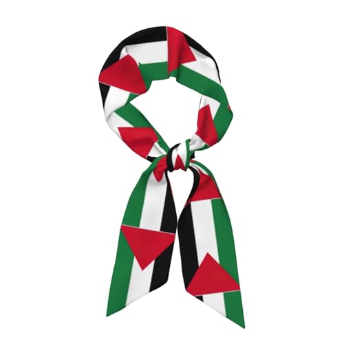 Palestine Flag Print Bandanas Scarf For Women Lightweight And Fashion Neck Head Scarves