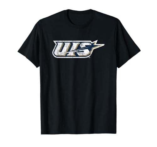 Illinois Springfield UIS Prairie Stars Distressed Primary T-Shirt, Men, Black, X-Large