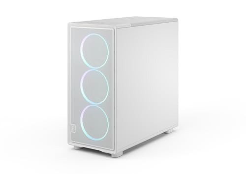 Gabinete para PC Fractal Design Epoch XL Blanco RGB con Vidrio Templado Transparente y Alta Ventilación - Panel Frontal de Malla - Incluye 3 Ventiladores Momentum 14 RGB miniatura 7