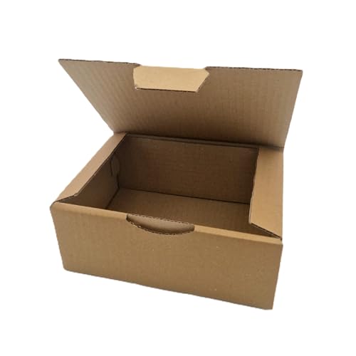 10 Boites Postales à tirettes marrons : 250 X 200 X 100 mm Petite Cannelure