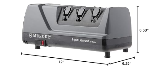 Image of Mercer Culinary Triple Diamond 3 Stage Electric Knife Sharpener