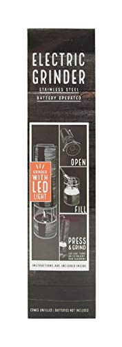 Kamenstein Unfilled Battery Operated Grinder With Light, 9-Inch, Assorted #TOP3