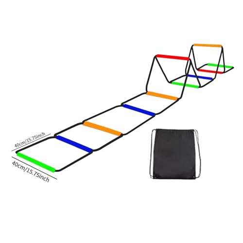MotiveTech Agility Ladder, Speed Ladder, Workout, Improves Coordination, Home Gym, Outdoor Sports, Foldable Rugby, Multipurpose Fitness, 10 Grids with Bag - Image 5