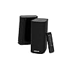 Creative T100 — 2.0 compacte HiFi-desktopluidsprekers, maximaal 80W piekvermogen, Bluetooth 5.0, optische ingang, AUX-in, Wide SoundStage met basregeling voor computers en laptops (zwart)