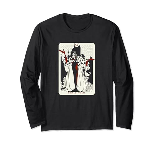 T-shirt Cruella De Vil Disney manches longues cadeau idéal pour fan de tarot