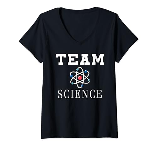 Team Science T-Shirt avec Col en V