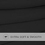 PureFit Super Stretch Sectional Couch Covers - 2 pcs Spandex Non Slip Sofa Covers with Elastic Bottom for L Shape Sectional Sofa Couch, Great for Kids & Pets (3 Seat Sofa + 3 Seat Chaise, Black) - Image 4