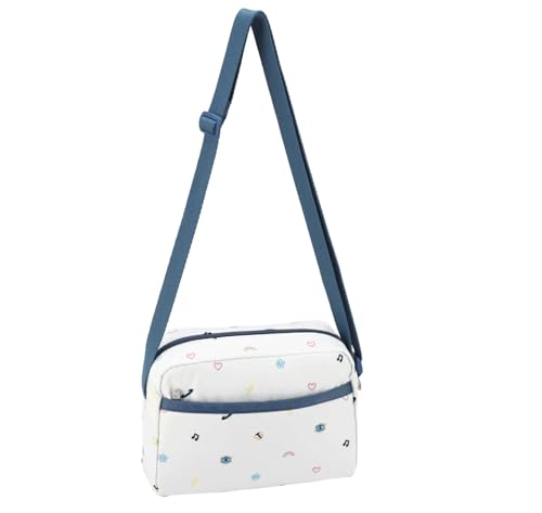 LeSportsac Daydream Embroidery Daniella Crossbody Bag, Style 2434/Color E885, Unique Embroidered Whimsical & Colorful Motifs: Hearts, Butterflies, Flowers, Shooting Stars & Rainbows2