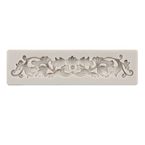Mypracs Baroque Style Curlicues Scroll Lace Silicone Fondant Molds Relief Flower Molds Filigree Mold For 3D Sculpted Cake Decoration Cupcake Topper Chocolate Gum Paste Candy Polymer Clay Set Of 7 #TOP5