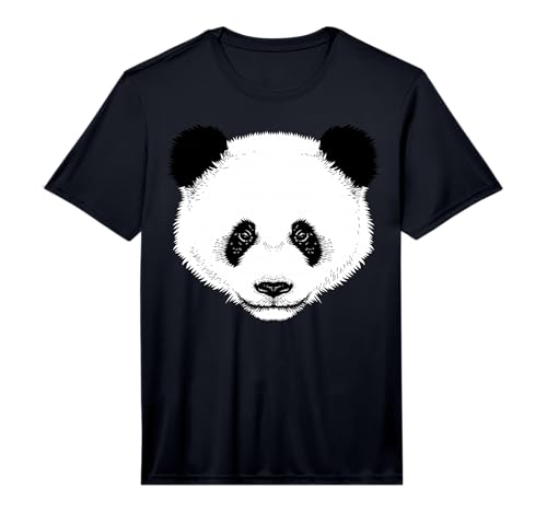 Cool Funny Panda Face Halloween Dress-Up Costume Gift Performance T-Shirt