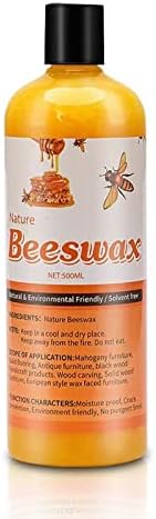 Beeswax Wood Polish and Conditioner, Traditional Natural Beeswax Wood Preserver with Lemon Oil, Waterproof Wear-resistant Wood Wax for Furniture Care Wood Floor Finish, Wood Seasoning Beewax, 17oz