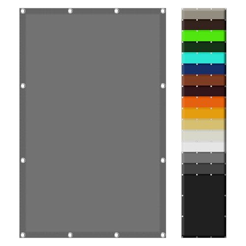 Voile d'ombrage gris clair 2.8x3.3m impermeable avec kit de fixation complet - 2