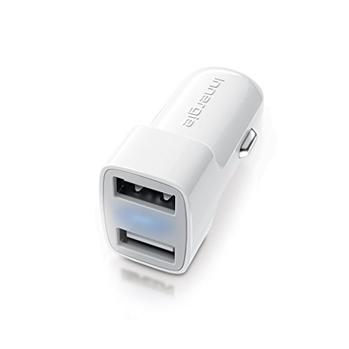 Innergie Duo 21 Watt 2 Port 2.1 Amp USB Auto Adapter for iPhone, iPod, and All Smartphones