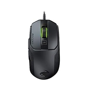 Roccat Kain 100 AIMO RGB Gaming Maus ohne Mauspad (8.500 Dpi Pro-Optic R8, 89G leicht, Titan Click Technologie), schwarz