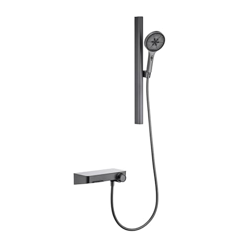 Robinetterie murale de bain pour douche familiale avec flexible