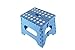 Tabouret pliable multifonction avec manche jusqu'à 120 kg pour cuisine, salle de bain, jardin (bleu, 21 x 17 x 18 cm)