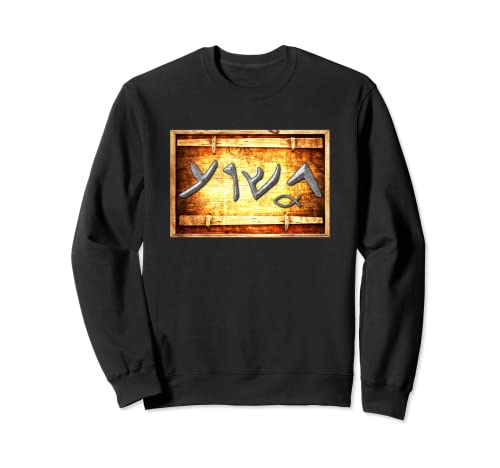 Image of Yeshua - Jesus Name in Ancient Aramaic - Christian Fish Sweatshirt