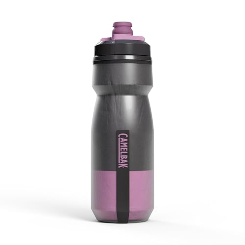 Image of CamelBak Podium Chill Insulated Bike Squeeze Water Bottle, Cold Retention for Cycling, 21oz, Mercury Night Fall