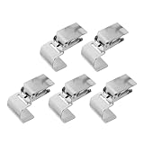 Pinzas para Alfombras y Cortinas de Acero Inoxidable Plateado, Sujeta Alfombras para Decoración y