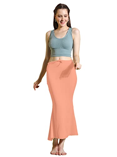 Image of Amazon Brand - Anarva Women Cotton Blended Saree Shapewear Regular Petticoat Skirt For Saree