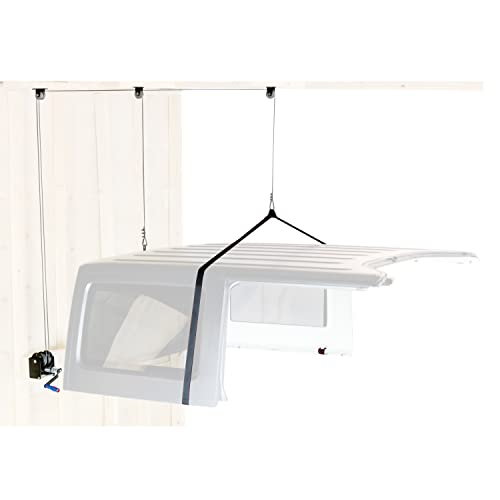 Lange Originals Hoist-A-Top Simple Manual Hardtop Removal and Storage Hoist Compatible with CJ YJ TJ JK & JL Jeep Wrangler (1976Present) Fits 2 & 4 Door Models Quick Garage Top Removal.