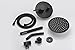 Black Shower Fixtures, Matte Black Shower Faucet Set, Black Shower System with Rain Shower and Handheld,sumerain