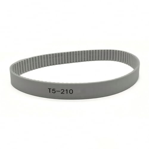 PXMEI T5-210 Grey PU T5 210 Timing Belt With Wire Closed Loop Polyurethane Transmission Belt 210mm Length 6mm-50mm Width(Width 1
