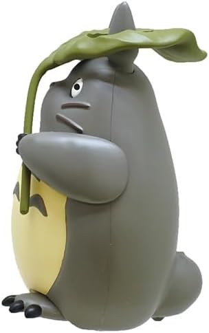 ensky - My Neighbor Totoro - PBC-158 Pull Back Collection Gray Totoro with Leaf, Studio Ghibli Official Merchandise