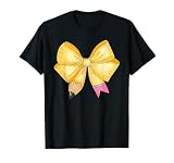 Coquette Bow Pencil Back to School First Day Teacher Student T-Shirt