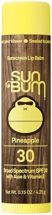 Sun Bum SPF 30 Sunscreen Lip Balm, Pineapple - 0.15 oz Stick