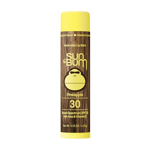 Sun Bum SPF 30 Sunscreen Lip Balm, Pineapple - 0.15 oz Stick