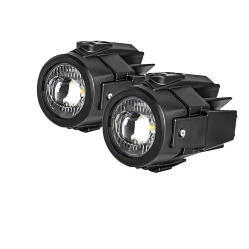 Phares antibrouillard pour motos 40W blanc pur 6000K avec feu auxiliaire moto universel étanche