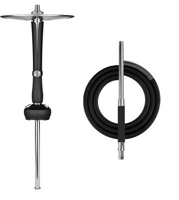 Hoob Enzo Hookah Black X Steel Fixed