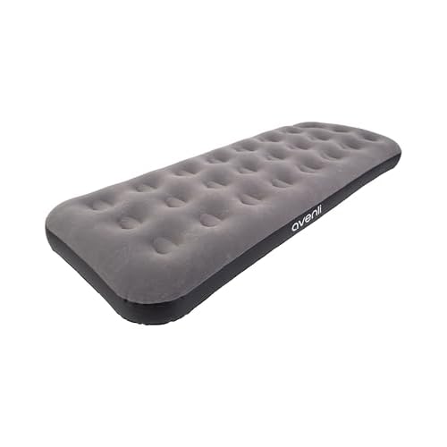 AVENLI Matelas gonflable de camping pour 1 personne – 191 x 73 x 22 cm – Matelas gonflable – Surface de couchage douce avec surface floquée – Lit de voyage pour le camping et la maison