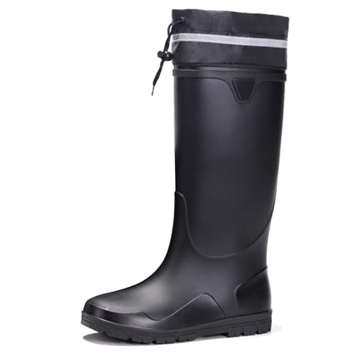 Bottine d'eau homme et rain boots imperméables mi-mollet