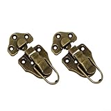 Rétro et charmant : ce loquet présente un look rétro, minimaliste et charmant qui est parfait pour les boîtes en bois, les boîtes à bijoux, les boîtes à outils, les armoires, et plus encore. Il peut également être utilisé de manière créative dans divers projets d'artisanat.