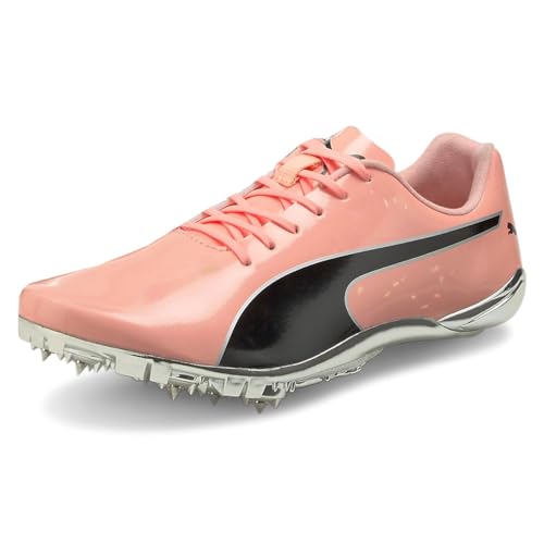 PUMA PUMA Men's Evospeed Electric 10 Track and Field Shoe, Elektro Peach Black Silver, 10.5